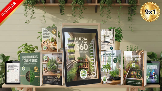 Huerta Vertical 360 | Cultiva 25 plantas + 3 modelos para monetizar | Produce tu propio alimento